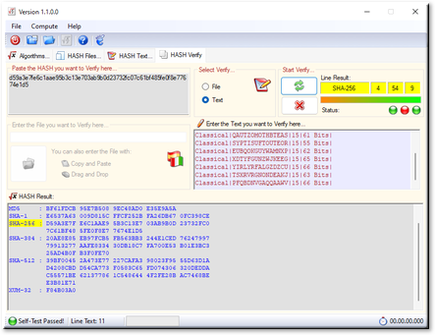 Verify of Hash Files